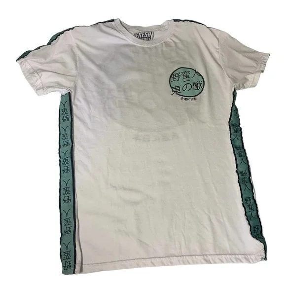 Fresh Laundry Japan T Shirt‎ Mens Medium Short Sleeve White  Graphic - Picture 5 of 11